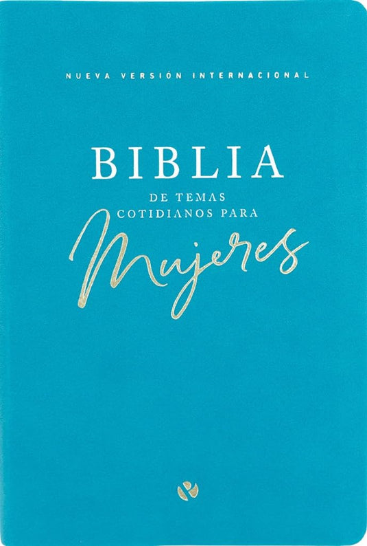 Biblia temas cotidianos para mujeres NVI, imitación piel turquesa