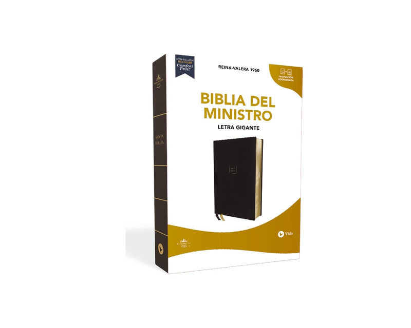 Cargue la imagen en el visor de la galería, Biblia del Ministro RVR60, Letra Gigante, imitación piel negro
