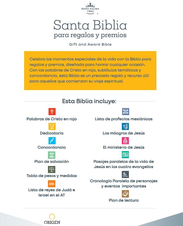 Cargue la imagen en el visor de la galería, Biblia RVR 1960 para regalos y premios, imitación piel blanca
