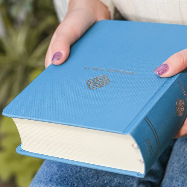 Cargue la imagen en el visor de la galería, Biblia Católica, Edición para Notas, Tapa dura/tela, Azul, Comfort Print
