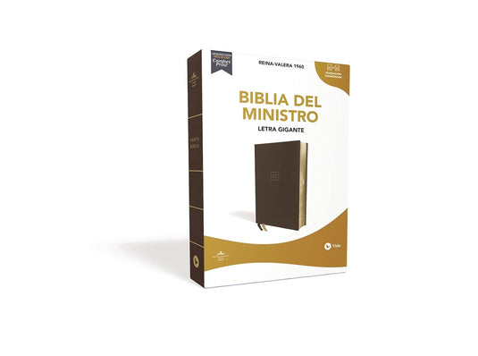 Biblia del Ministro RVR 1960, Letra Gigante, imitación piel café