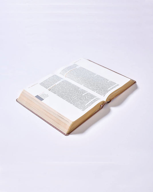 Santa Biblia NBLA, Ama a Dios Grandemente, Interior a cuatro colores, imitación piel oro rosa