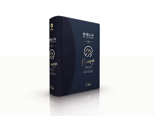 Biblia de Estudio del Mensaje Profético y Escatológico RVR, Leathersoft Azul