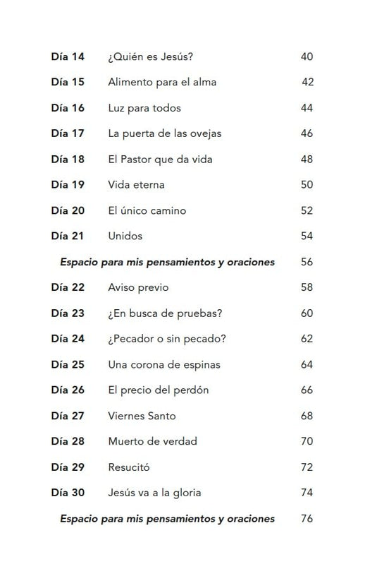 Explora la vida de Jesús, devocionales
