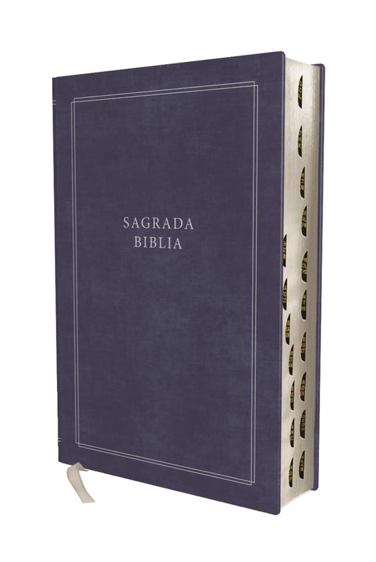 Biblia Católica Regalos y Ceremonias, con Índice, Tapa dura azul