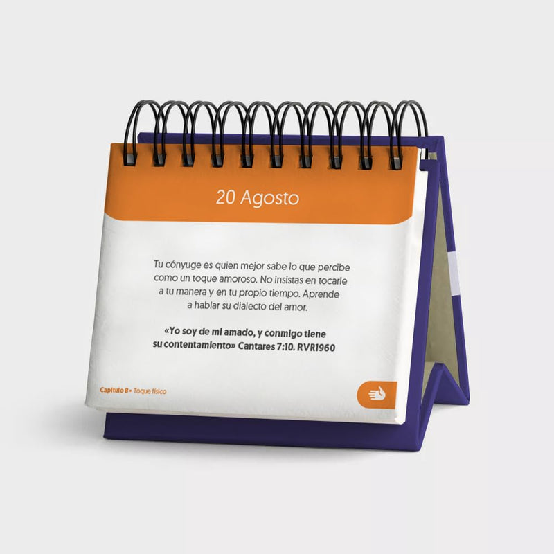 Cargue la imagen en el visor de la galería, Calendario perpetuo «Los 5 lenguajes del amor»
