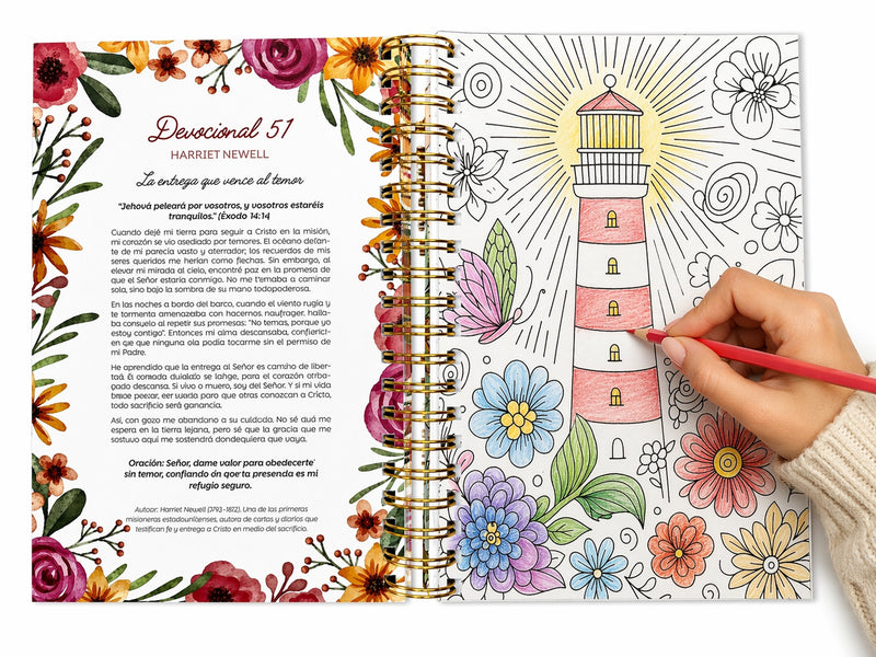 Cargue la imagen en el visor de la galería, 100 devocionales de mujer para colorear
