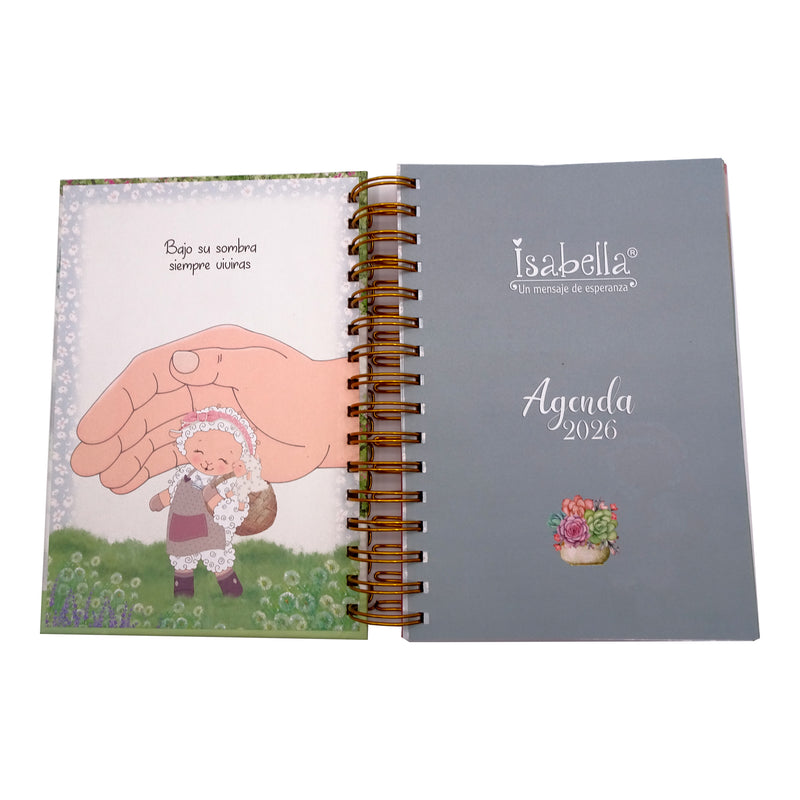 Cargue la imagen en el visor de la galería, Agenda Isabella 2026 (diseño mamá con bebé oveja)
