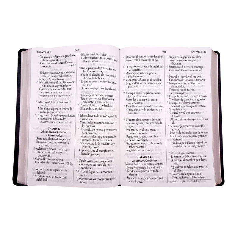 Cargue la imagen en el visor de la galería, Biblia ultrafina RVR 1960, Letra Súper Gigante, símil piel negra
