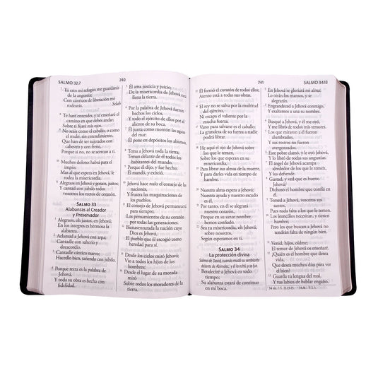 Biblia ultrafina RVR 1960, Letra Súper Gigante, símil piel negra