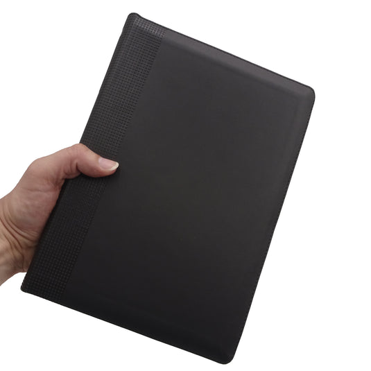 Santa Biblia NTV, con zíper, con referencias, Letra Grande, imitación piel negro