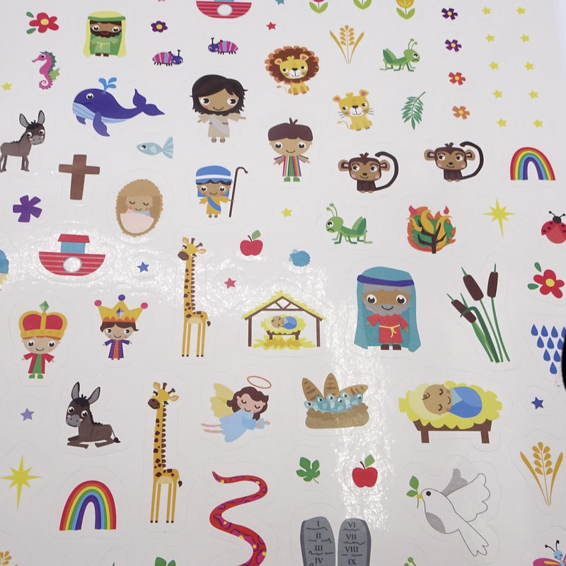 Cargue la imagen en el visor de la galería, Biblia - Libro para colorear con pegatinas
