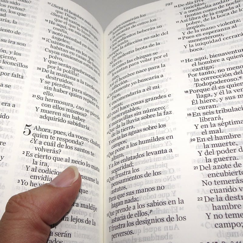 Cargue la imagen en el visor de la galería, Biblia RVR 1960, Tamaño portátil, Letra Grande, imitación piel turquesa primaveral
