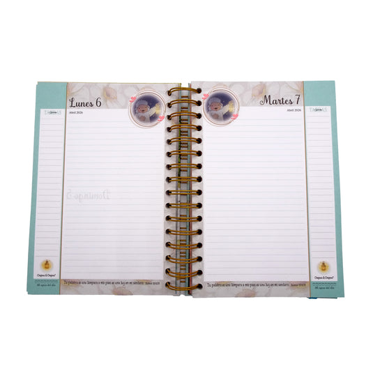 Agenda Ovejitas 2026 color turquesa