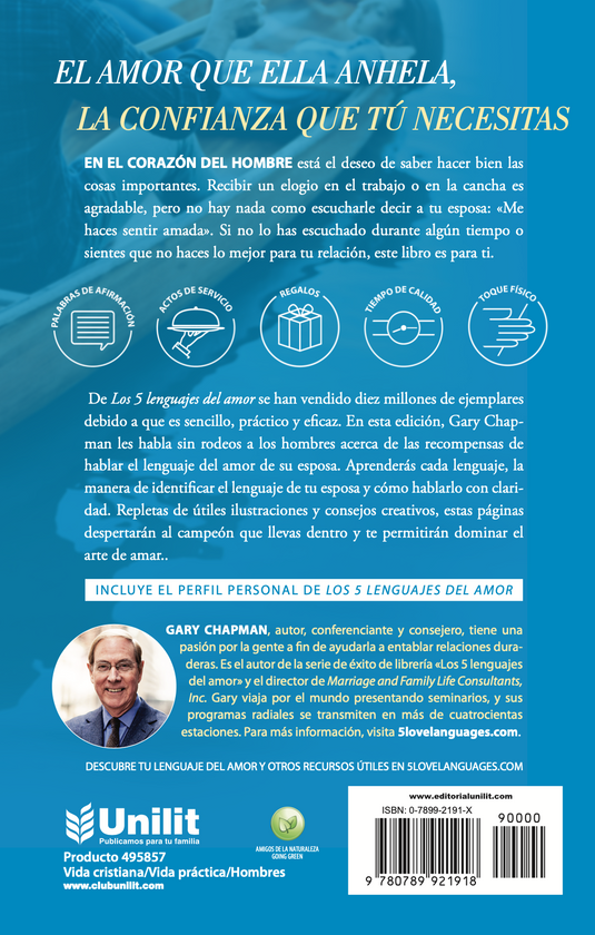 Los 5 lenguajes del amor para hombres (Ed. Bolsillo)