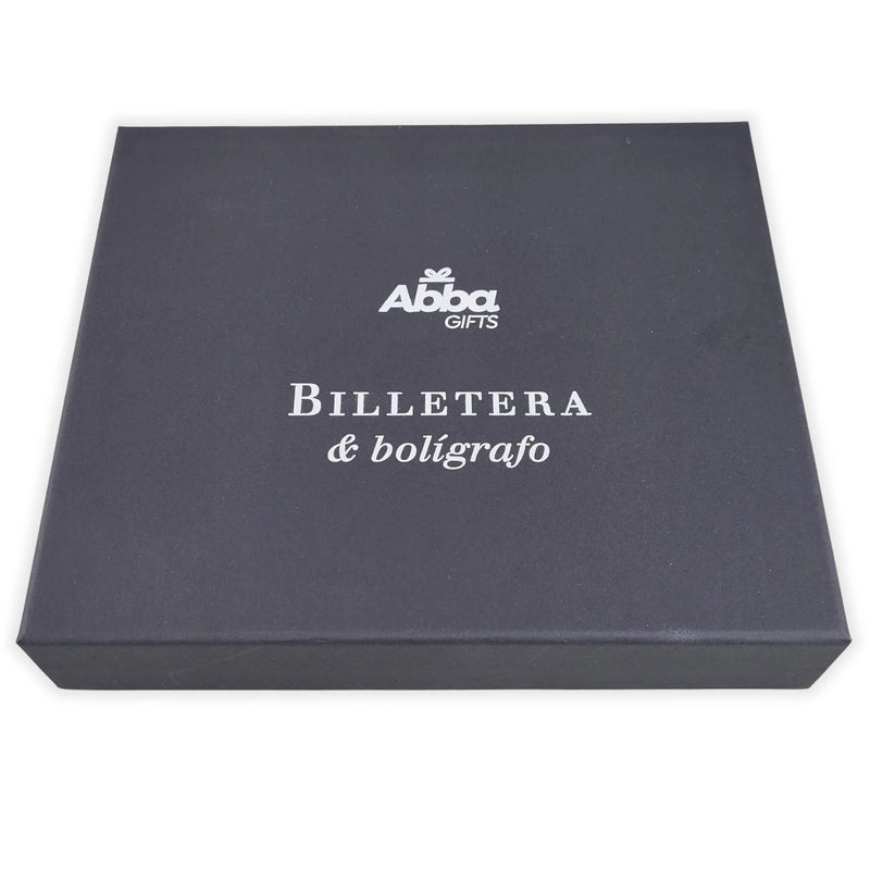 Cargue la imagen en el visor de la galería, Set de billetera con lapicero Esfuérzate y sé valiente
