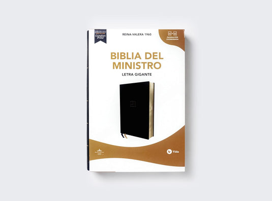 Biblia del Ministro RVR60, Letra Gigante, imitación piel negro
