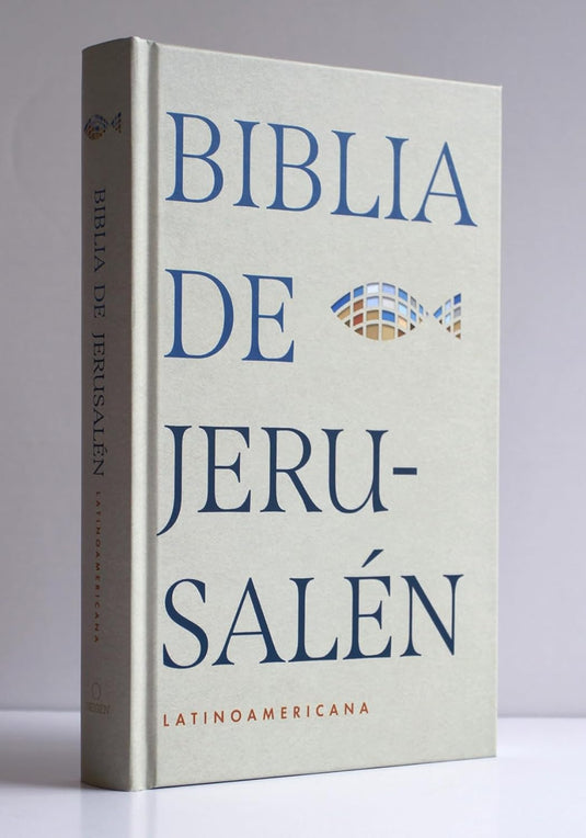 Biblia de Jerusalén Latinoamericana, tapa dura, edición clásica color arena
