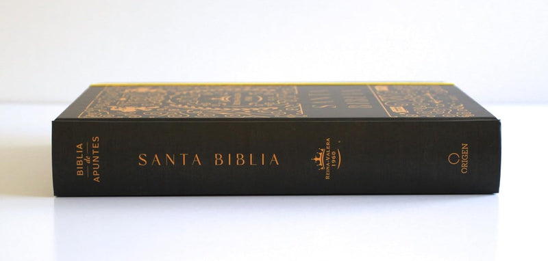 Cargue la imagen en el visor de la galería, Biblia de Apuntes RVR 1960, Tapa dura negra con oro
