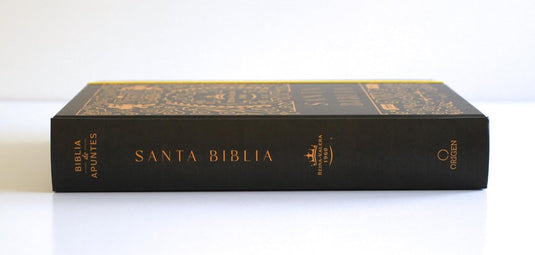 Biblia de Apuntes RVR 1960, Tapa dura negra con oro
