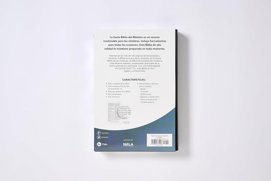 Biblia del Ministro NBLA, Letra Gigante, Leathersoft, Negra, Comfort Print