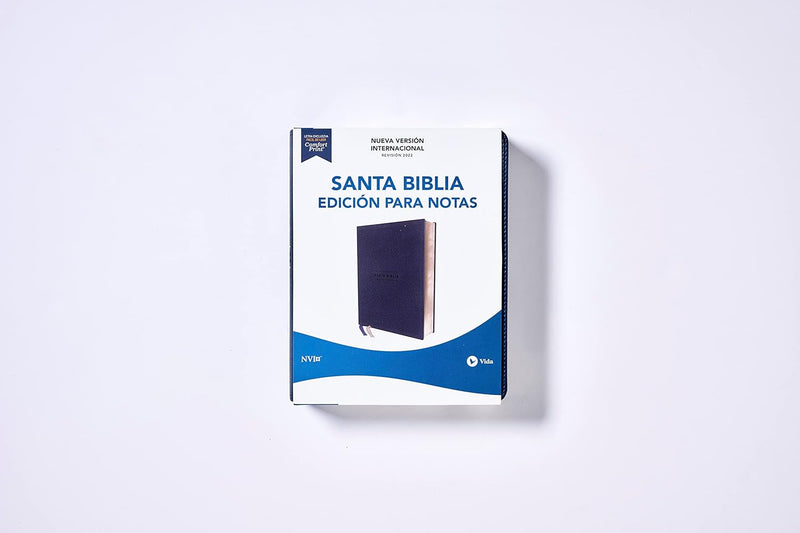 Cargue la imagen en el visor de la galería, Santa Biblia NVI, Revisión 2022, Edición para notas, Leathersoft Azul marino
