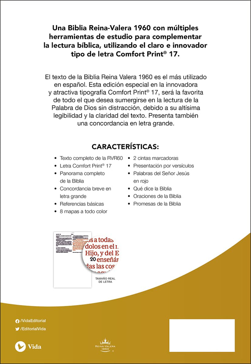 Cargue la imagen en el visor de la galería, Biblia RVR 1960, Letra Súper Gigante, Cierre zíper, imitación piel café
