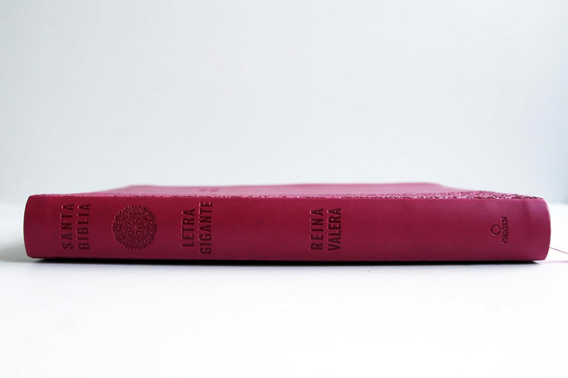 Cargue la imagen en el visor de la galería, Biblia ultrafina RVR 1909, Letra Súper Gigante, símil piel fucsia
