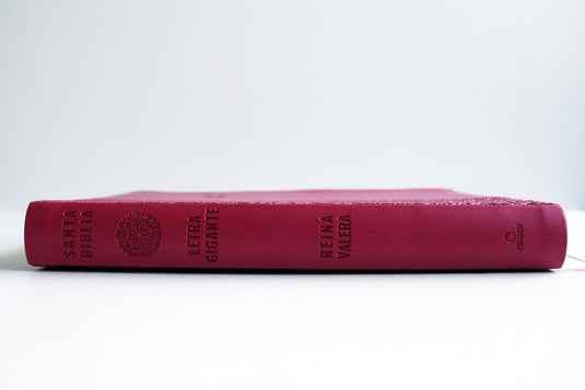 Biblia ultrafina RVR 1909, Letra Súper Gigante, símil piel fucsia