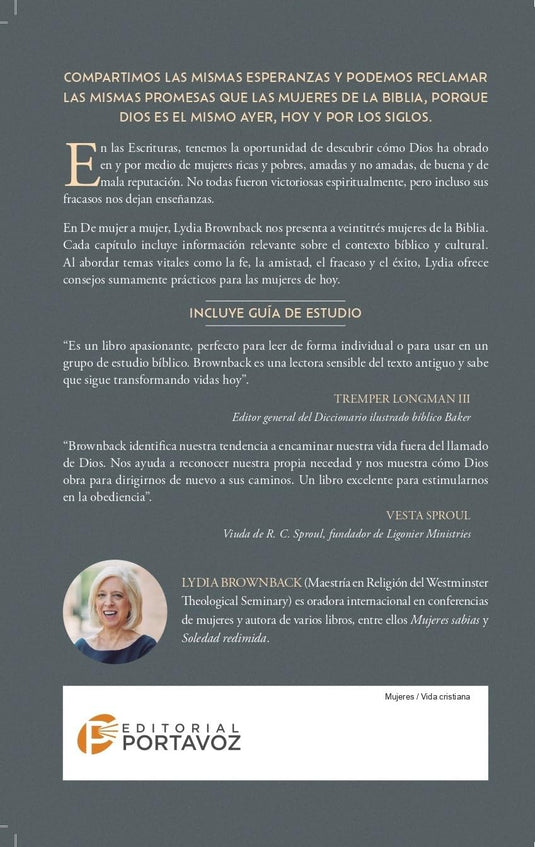 De mujer a mujer: 23 mujeres de la Bibila hablan a la mujer de hoy