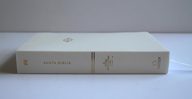 Cargue la imagen en el visor de la galería, Biblia RVR 1960 para regalos y premios, imitación piel blanca
