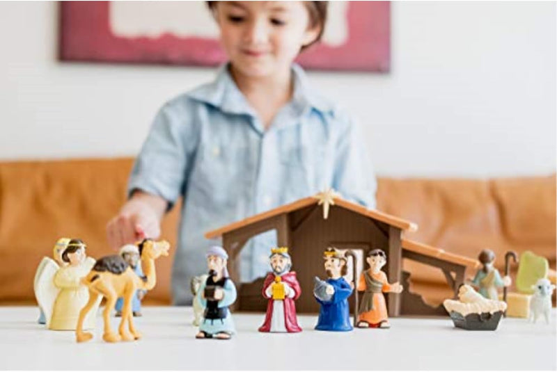Cargue la imagen en el visor de la galería, Juguete Pesebre de la Historia de Navidad | Playset Cristiano
