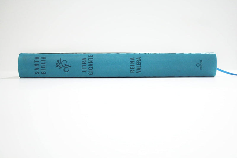 Cargue la imagen en el visor de la galería, Biblia ultrafina RVR 1909, Letra Súper Gigante, símil piel aquamarine
