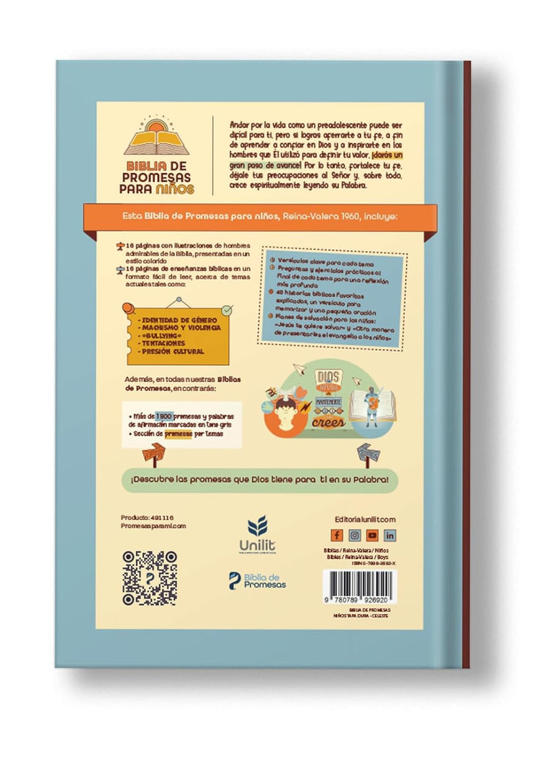 Cargue la imagen en el visor de la galería, Biblia de Promesas para niños RVR 1960, tapa dura
