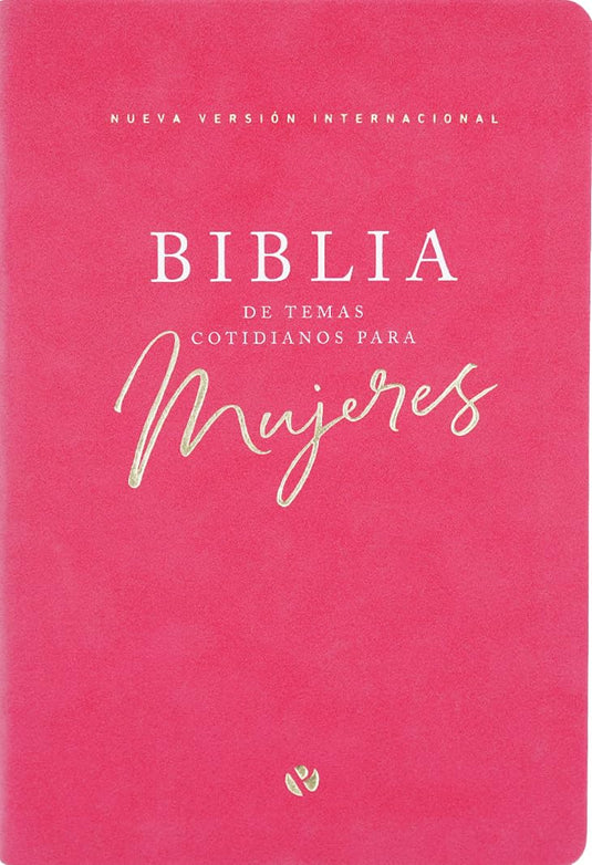 Biblia temas cotidianos para mujeres NVI, imitación piel rosada