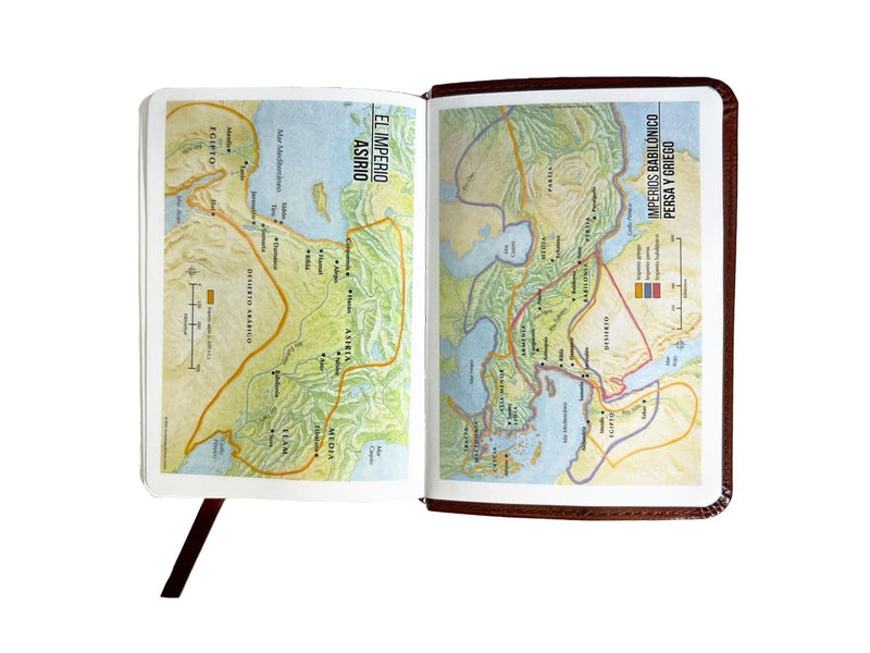 Cargue la imagen en el visor de la galería, Biblia RVR 1960, Tamaño Bolsillo, imitación piel café
