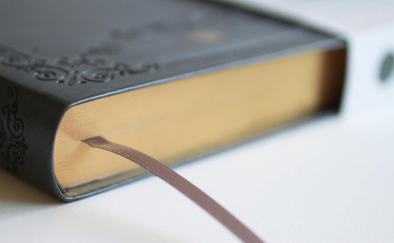 Cargue la imagen en el visor de la galería, KJV Holy Bible, Giant Print,  Index, Gray Premium Imitation Leather (Biblia en inglés)
