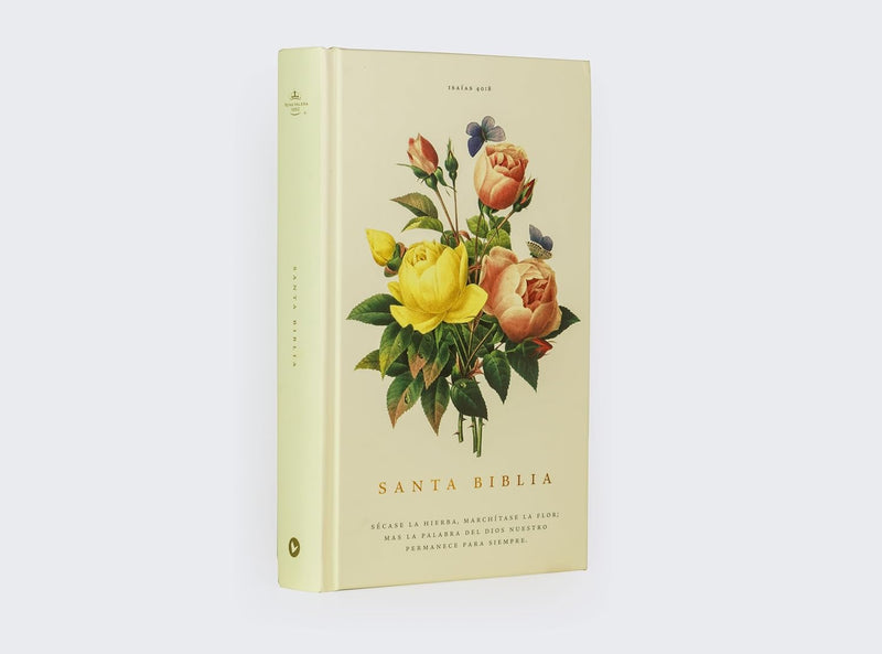 Cargue la imagen en el visor de la galería, Biblia Premio y Regalo RVR 1960, Letra grande, Tapa dura Floral

