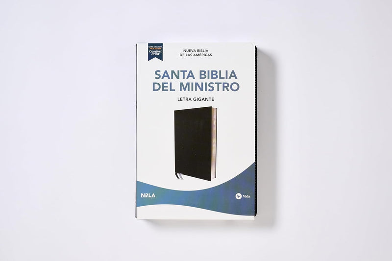 Cargue la imagen en el visor de la galería, Biblia del Ministro NBLA, Letra Gigante, Leathersoft, Negra, Comfort Print
