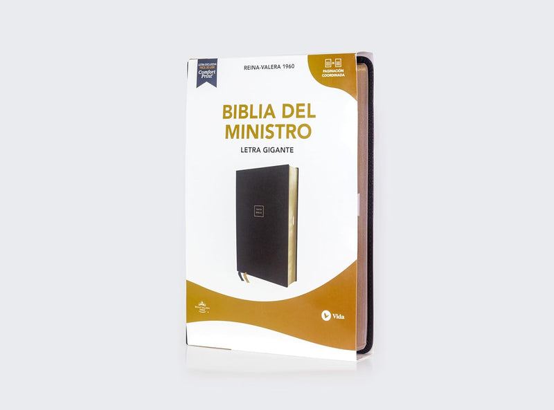 Cargue la imagen en el visor de la galería, Biblia del Ministro RVR60, Letra Gigante, imitación piel negro
