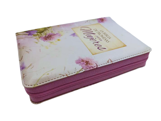 Biblia de Promesas para mujeres RVR 1960, cierre zíper, i/piel floral