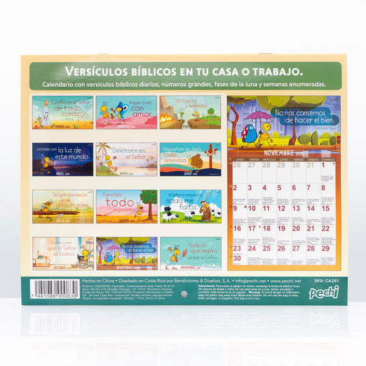 Calendario de pared Pechi 2026