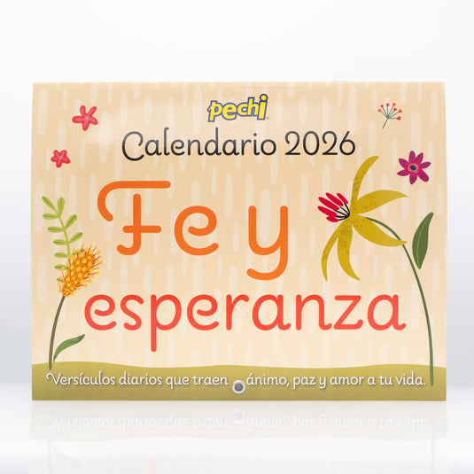 Calendario de pared Pechi 2026 Fe y esperanza