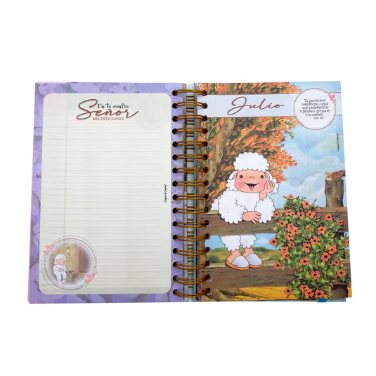 Agenda Ovejitas 2026 color turquesa