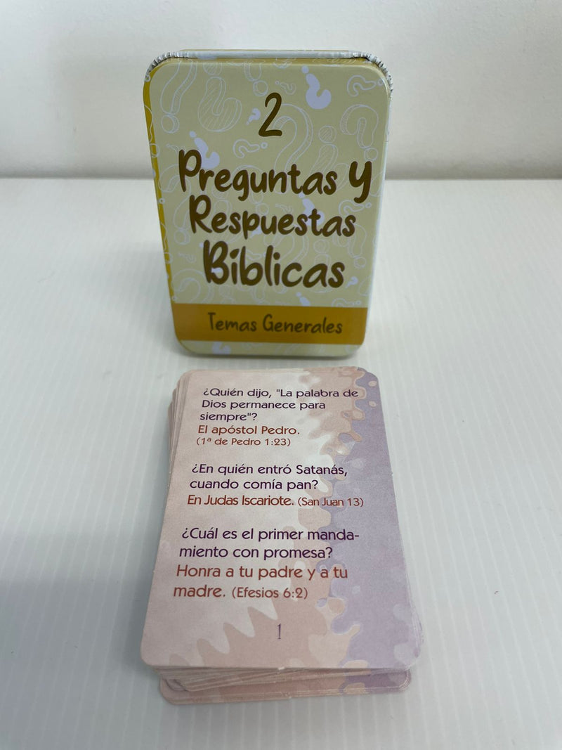 Cargue la imagen en el visor de la galería, Preguntas y respuestas bíblicas- Caja metálica 2: Temas Generales
