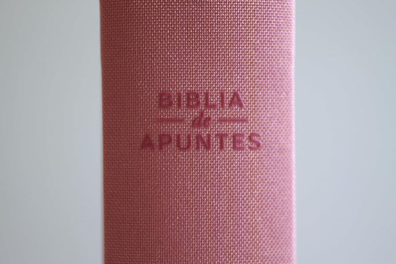 Cargue la imagen en el visor de la galería, Biblia de apuntes RVR 1960, Tapa dura rosada con flores
