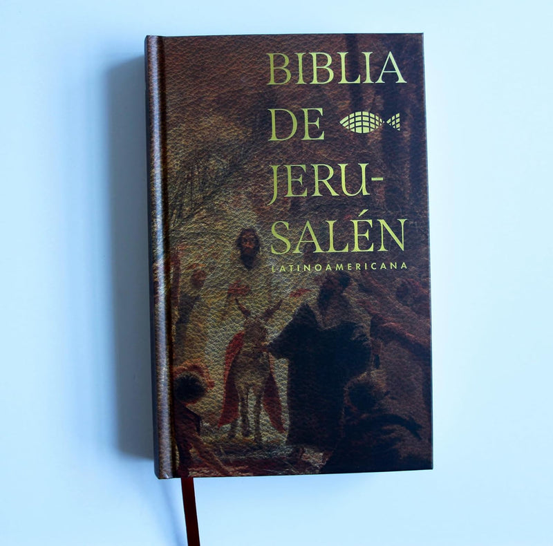 Cargue la imagen en el visor de la galería, Biblia de Jerusalén Latinoamericana, tapa dura marrón, edición de regalo
