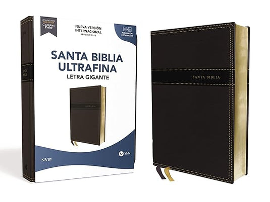 Santa Biblia NVI, Revisión 2022, Ultrafina, Letra Gigante, Leathersoft Negro