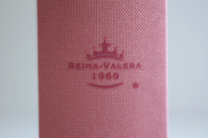 Cargue la imagen en el visor de la galería, Biblia de apuntes RVR 1960, Tapa dura rosada con flores
