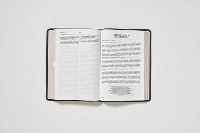 Cargue la imagen en el visor de la galería, Biblia del Ministro RVR 1960, Letra Gigante, imitación piel café
